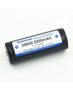 Batería de Litio KeepPower 26650 3,7V 5200mAh Li-ion con protección